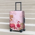 thumbnail image 4 of Cauagu Flamingos In The Tropical Forest Print Travel Luggage Cover,Travel Dust-proof Suitcase Cover Softside Suitcase Protector for 18-32inch,Not Included Suitcase, 4 of 8