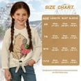 thumbnail image 7 of Xixirimido Capybara Strawberry Cream Pattern Girls Long Sleeve Shirts Cute Kids Fashion Crew Neck Tunic Tops Tie-hem Tees for Fall Winter, Size 5-6, 7 of 7