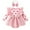 Pink, variant on Wdgfv Girls Footed Romper Girls Long Sleeve Ruffles Romper Skirts Valentine's Day Outfits Bodysuits with Red 0-3 Months