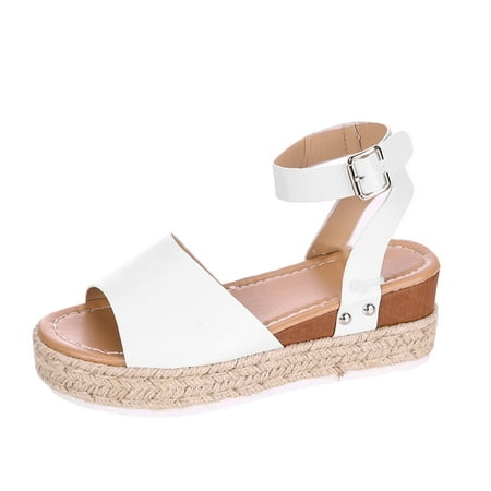 

Jungdeepe Casual Wedges Platforms Sandals Women s Fashion Shoes Toe Women Huarache Sandals Womens Fisherman Sandals 9 Womens Espadrille Sandals Size 12 Bow Sandals for Women Flat Flat Beach Sandals