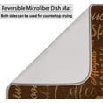 thumbnail image 5 of Coffee Dish Drying Mat - Countertop Mat, Quick Drying, 18"x24", Brown, 5 of 8