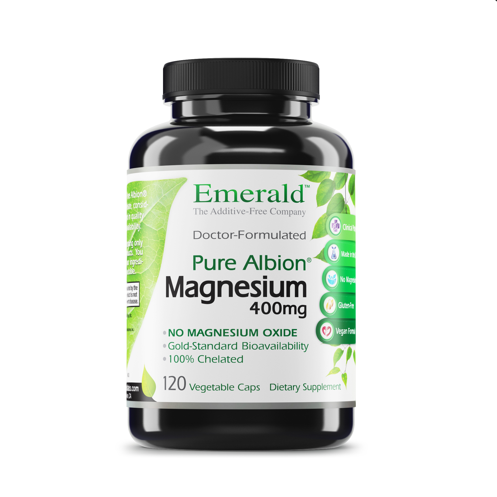 Emerald Laboratories (Ultra Botanicals) Magnesium 400mg (Pure Albion