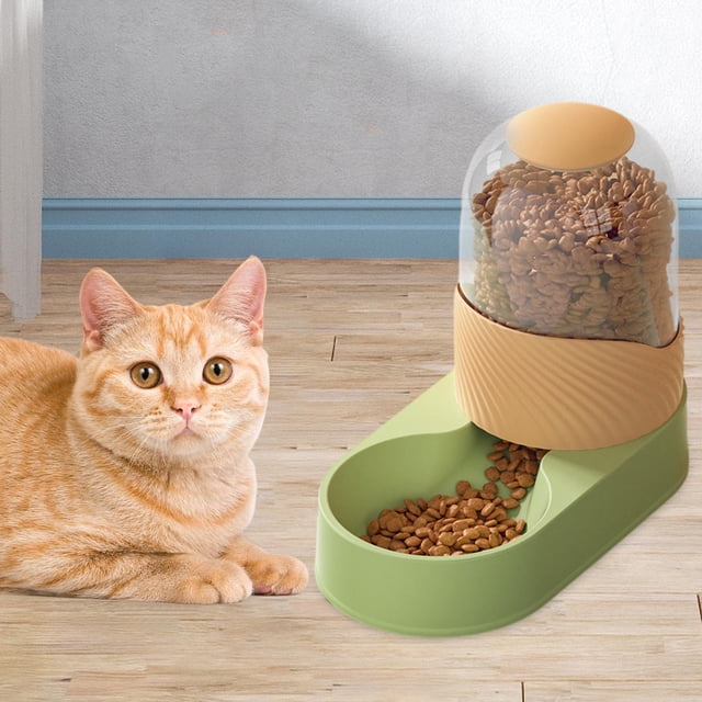 Dispensador automático de comida para gatos perfecl alimentador automático 3,5 l verde