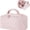 Pink, variant on PRIYAL Makeup Bag for Women, Wide Open Lay-Flat Water-Resistant Cosmetic Case, Festivalment Makeup Bag, Spacious 180° Open Cosmetic Organizer for Toiletries & Brushes Large Capacity with Compartments