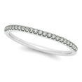 thumbnail image 1 of 14k Gold Scallop Setting Round Diamond Wedding Band 1/10 cttw SZ 3.5, 1 of 2