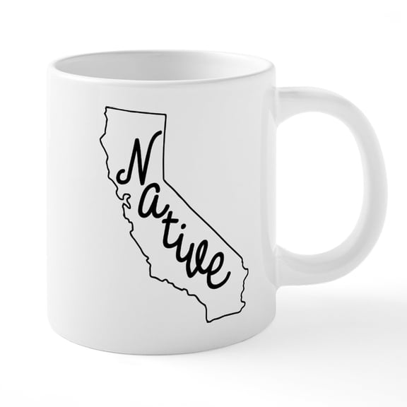 CafePress - California Native - 20 Oz White Ceramic Mega Mug
