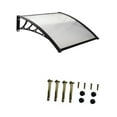 thumbnail image 2 of Colaxi Auvent de Porte Accessoires Moderne Protection contre la Neige Conception de Connexion Sans Couture Auvent de Porte Auvent de Fenêtre pour Porche Résidentiel Longueur par Mur 100cm, 2 of 8