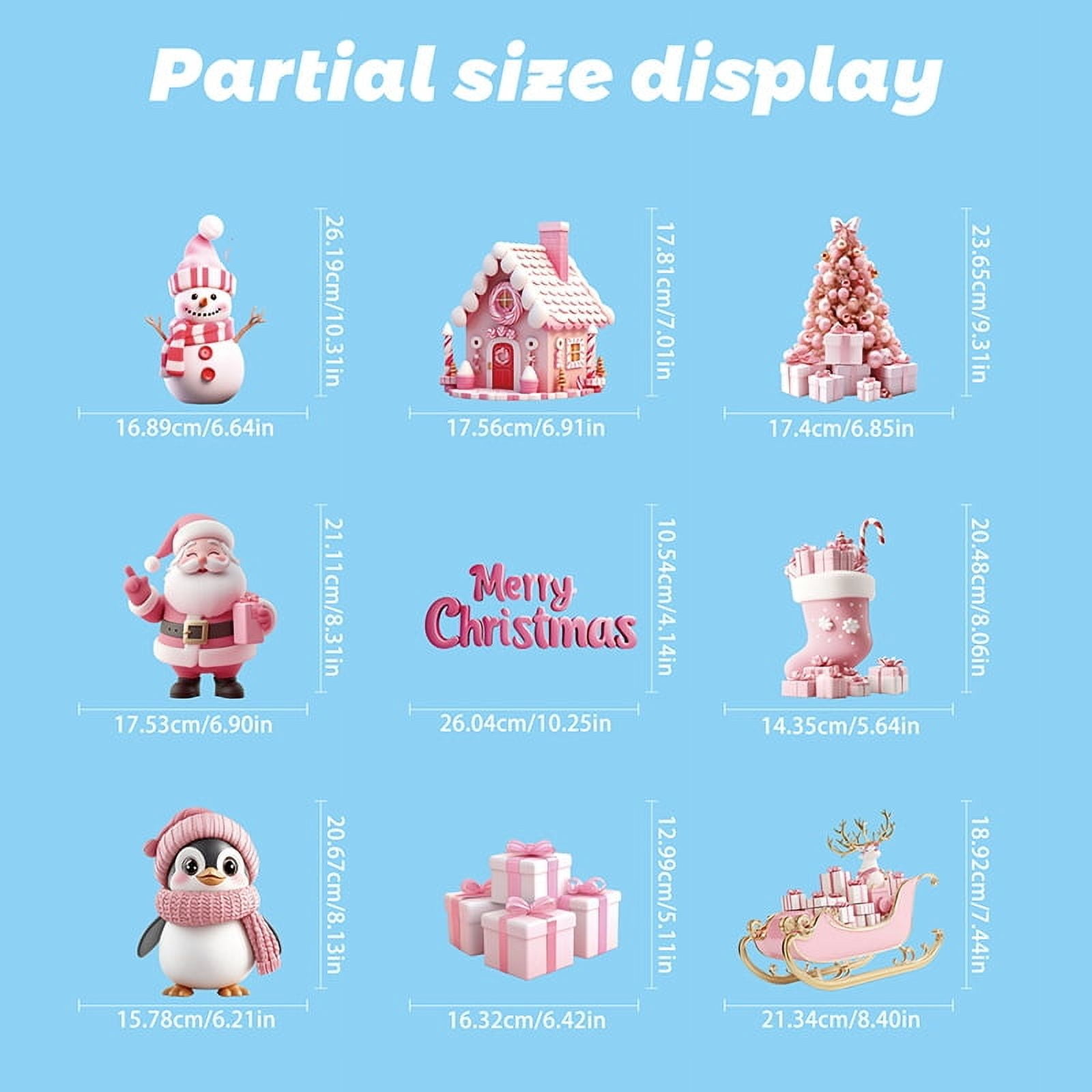 155pcs Christmas Window Clings Christmas Snowflakes Window Stickers 8sheets Christmas Window Decals Decorations, Christmas Snowflakes Clings Decoration Set for Kids Home Party Supplies