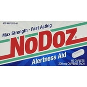 No-Doz Max Strength Fast Acting Alertness Aid, 60 Caplets