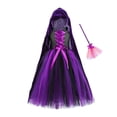 thumbnail image 1 of Vestido sin mangas con cuello redondo hasta la rodilla para niños de Europa y Estados Unidos, vestido de princesa de malla, ropa de juego de rol de payaso de Halloween, ropa de actuación para fiestas, 1 of 8