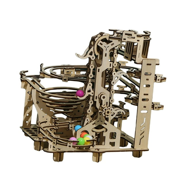 TISHITA Marble Run Model Creative Jigsaw Toys Educational 3D Wooden Puzzle for Hobby