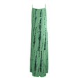 thumbnail image 4 of Femmes Été Boho Plage Imprimé Longue Robe Dentelle Épaule Froide Casual Maxi Robe, 4 of 5