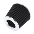 thumbnail image 5 of Black 3'' Inch Inlet Dia Vehicle Air Intake Filter Replacement Metal Round Tapered, 5 of 6
