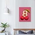 thumbnail image 3 of PIKWEEK Trendy Preppy Canvas Wall Art Pink and Orange Funky Inspirational Gallery Posters Lucky You Guest Check Room Aesthetic Print Painting Decor Bedroom Living Bar Cart  16x20 in, 3 of 4