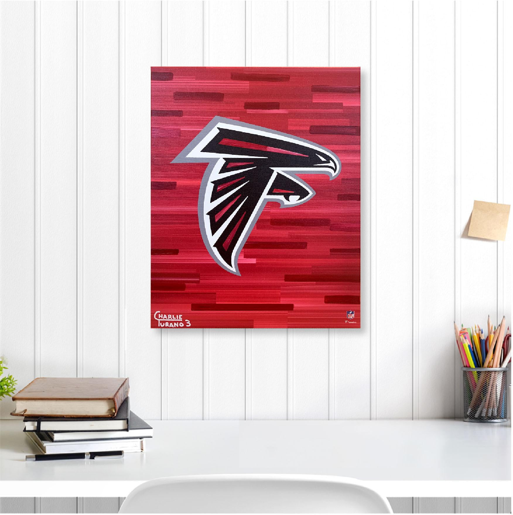 Kansas City Chiefs 16 x 20 Logo with Red Abstract Background Gallery  Wrapped Embellished Giclee