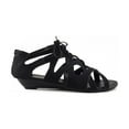thumbnail image 2 of Bamboo Women DENISA-85 Lace-Up Closed Back Sandals, 2 of 3