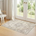 thumbnail image 3 of Uermei 3'x5' Washable Area Rug: Soft Non-Slip Indoor Floor Rug for Bedroom, Office, Dining Room, Entryway, Stain-Resistant Door Mat Throw Carpet for Laundry Foyer - Camel, 3 of 12