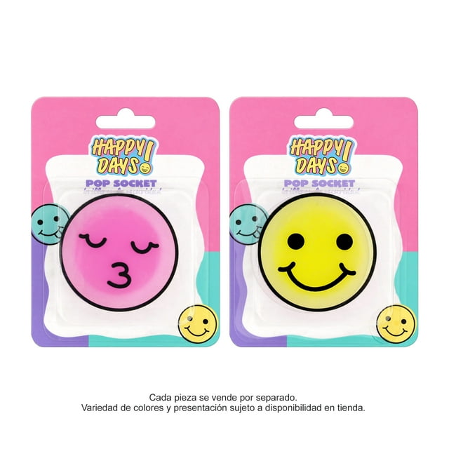 Pop Socket Prichos Happy Days! Varios Modelos de Plástico Adhesivo 3M y PVC 1 Pieza