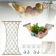 thumbnail image 3 of Hamaca de frutas y verduras hecha a mano de estilo nórdico con 8 ganchos para cesta de almacenamiento de cocina casera con temática bohemia, 30*50cm Sincero Electrónica, 3 of 5