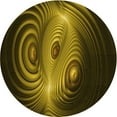 thumbnail image 1 of Ahgly Company Tapis Rond Lavable en Machine Intérieur Transitionnel Noir Brun, 3 Pieds Rond, 1 of 7
