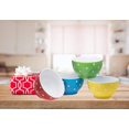 thumbnail image 6 of Bruntmor - Polka Dot Colorful Decorative Everyday Porcelain Ceramic Dinner, 6 of 8