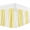 Lemon yellow white, variant on Navy Blue Ombre Bed Skirt Queen Size, Farmhouse Modern Art Wrap Around Bed Skirting with Adjustable Elastic Strap, Dust Ruffle Pleated Bedskirts 16 Inch Drop for Bedroom Queen Beds