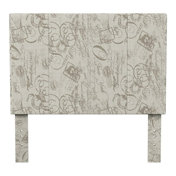 Furniture of America Ramone Fabric Full/Queen Headboard in Beige