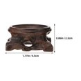 thumbnail image 2 of Water Crystal Sphere Holders Wood Egg Stand for Display 2Pcs, 2 of 5
