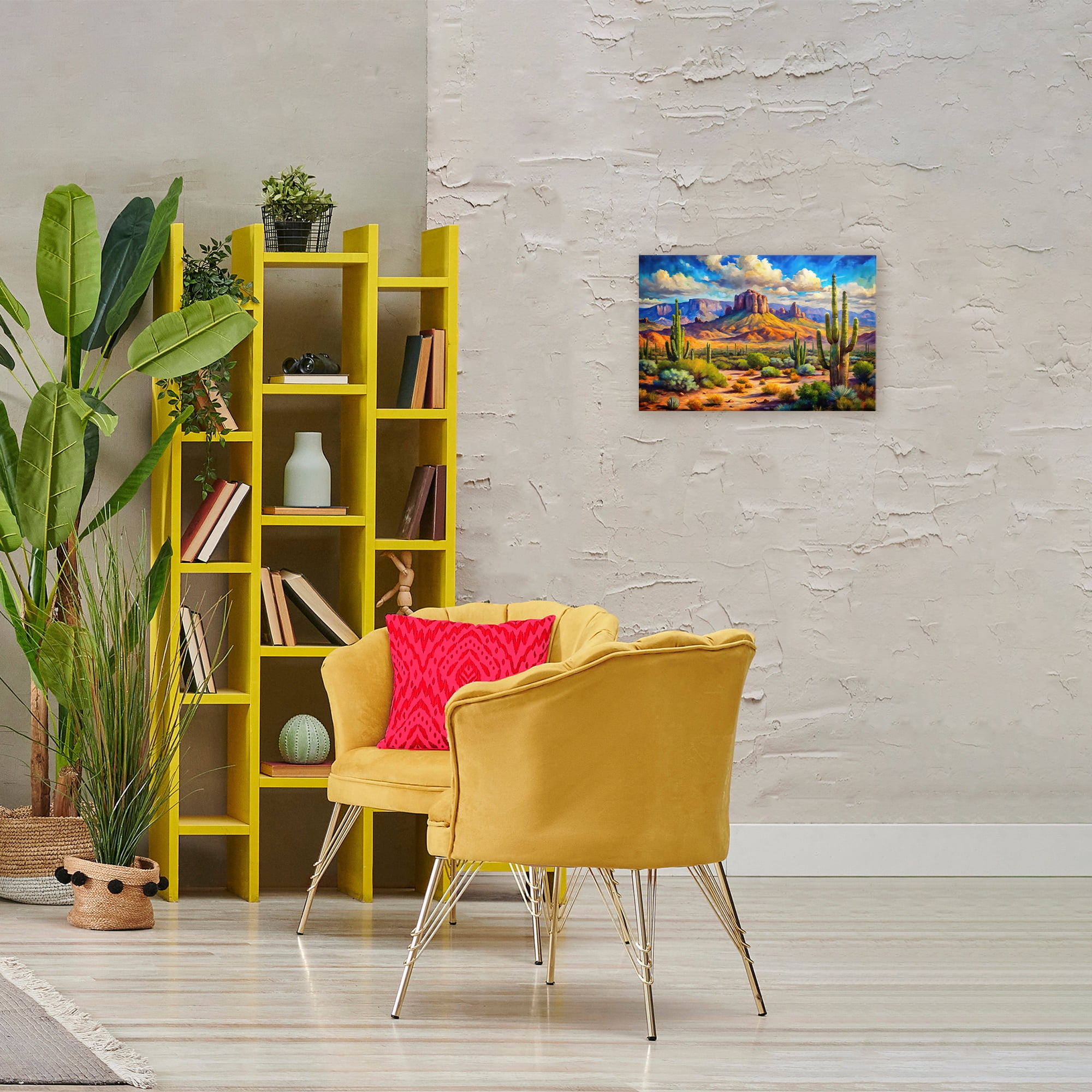 Stupell Industries Majestic Saguaro Desert Landscape Canvas Wall Art, design by Creative Studio