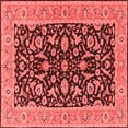 thumbnail image 1 of Ahgly Company Indoor Square Oriental Red Traditional Area Rugs, 4' Square, 1 of 4
