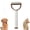 Brown, variant on Pet Pro Grooming Tool, Double Sided Undercoat Rake for Dogs Cats Horse, Deshedding Dematting Comb for Medium to Long Haired Pets