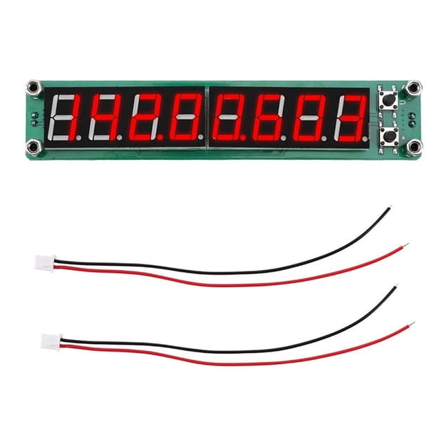 0,1 MHz-1200MHz Señal de RF Contador de Frecuencia Cimómetro Probador con Pantalla LED para la Radio, Luz Roja