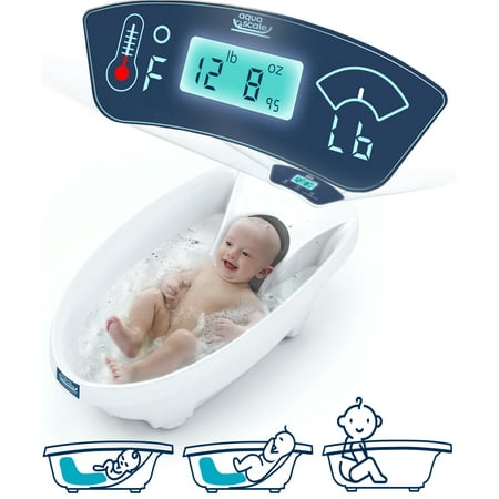 UPC: 0860001415537 | Baby Patent 3 in 1 Aqua Scale Digital Infant Baby Bath Tub w/ Thermometer