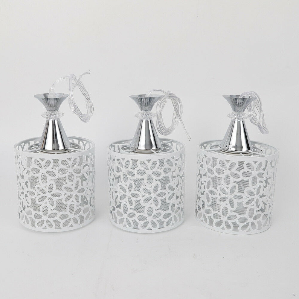 CNCEST 3pcs Modern Petal Ceiling Light LED Pendant Lamp Dining Room Chandelier Fixture
