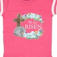 thumbnail image 4 of Inktastic Easter He Has Risen with Cross and Flowers Boys or Girls Baby Bodysuit, 4 of 5