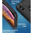 thumbnail image 4 of Pour iPhone XS Max Cas, avec Protecteur d'Écran Intégré Protection Anti-Chute Robuste, Plein Corps Robuste, 4 of 5