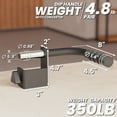 thumbnail image 3 of Synergee Dip Handles for 2x3 Power and Squat Racks, Dip Stand Fits Racks with 1" and 5/8" Holes. Rack-Mounted Dip Bar Attachment for Dips, Leg Raises, and Knee Tucks., 3 of 6