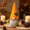 Style A, variant on Light-Up Resin Skeleton Figurine Trinket Shelf, Spooky Creepy Tthanksgiving Table Centerpieces with Warm LED, 7.1in Tall Resin Tthanksgiving Decor on Glowing Lantern Pumpkin
