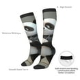 thumbnail image 5 of Picia Women Crew Soft Moisture-wicking Socks Cartoon Pandas Basketball Pattern Design Cotton Socks, One Size fit All, 5 of 9