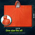 thumbnail image 2 of Harlier Emergency Rain Poncho and Storage Bag, Green Thermal Mylar Space Blanket Sack Survival Kit for Car Activities Hiking Camping Gear Equipment, 2 of 9