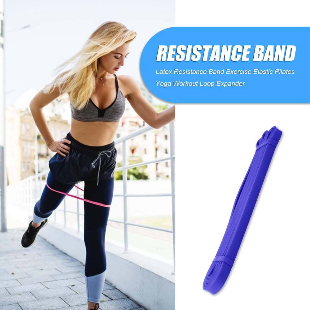Fitness Latex Elastic Exercise Bands Workout Resistance Bands Set Fit for Women and Men Yoga Strength Training Pilates Home Gym Oumers Resistance Bands Set 