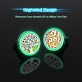 thumbnail image 2 of 2PCS 30mm Car Aromatherapy Essential Oil Diffuser Exhaust Clips, Fluorescent Green Stainless Steel Small Case with 12 Felt Pads for Christmas, Valentine's Day, Thanksgiving, 2 of 8
