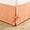 Orange, variant on Plaid Bow Tie Bed Skirt, Wrap-Around Dust Ruffle with Checkered Pattern for Queen/King Beds