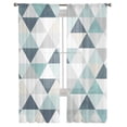 thumbnail image 3 of Abstract Geometric Triangle Tulle Curtains for Living Room ration Modern Chiffon Sheer Voile Kitchen Bedroom Window Curtain, 3 of 7