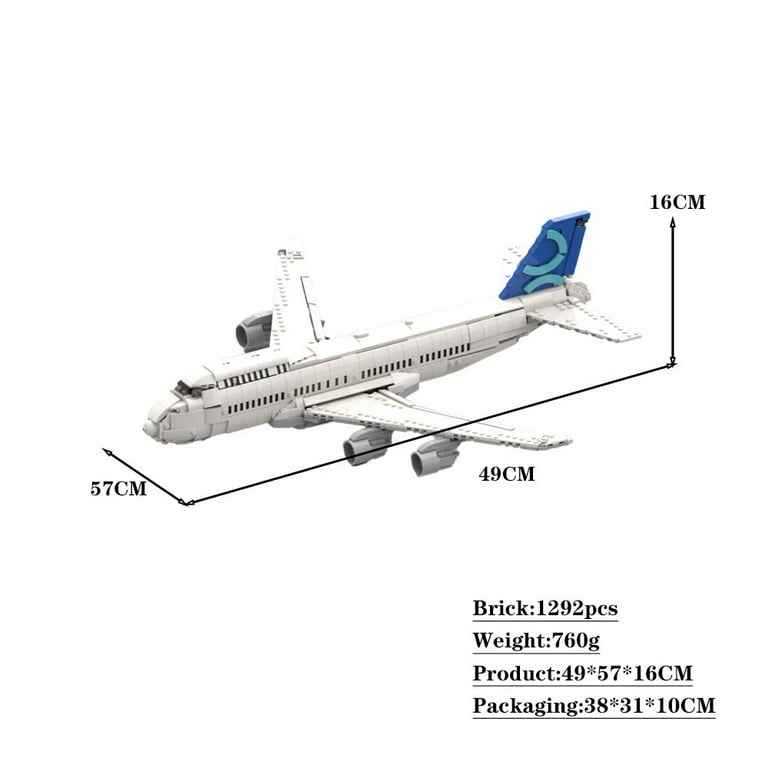 MOC-160693 747 Jumbo Jet Civilian Aircraft Model Building Blocks