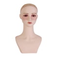 thumbnail image 3 of Cabeza de maniquí de mujer multifuncional para exhibición de pelucas, cabeza de maniquí para anteojos, gorro para hacer pelucas, sombrero para peinar, 3 of 8