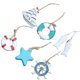 thumbnail image 2 of 6 Pcs Ocean Decor Christmas Tree Hanging Ornaments Beach Ornaments Christmas Tree Nautical Ship Wheel Ocean Party Decoration, 2 of 2