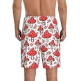 thumbnail image 3 of Fotbe Amanita Red Mushroom Pajama Shorts for Men, Men's Pajama Bottoms, Sleepwear,Short Pajama Pants-, 3 of 9