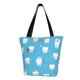 thumbnail image 1 of Fotbe Cute Healthy Teeth Bolsa de Playa con Estampado, Bolsa de Hombro, Bolsa de Mano Espaciosa, Bolsa de Viaje Ligera, Bolsa de Compras Versátil, 1 of 6