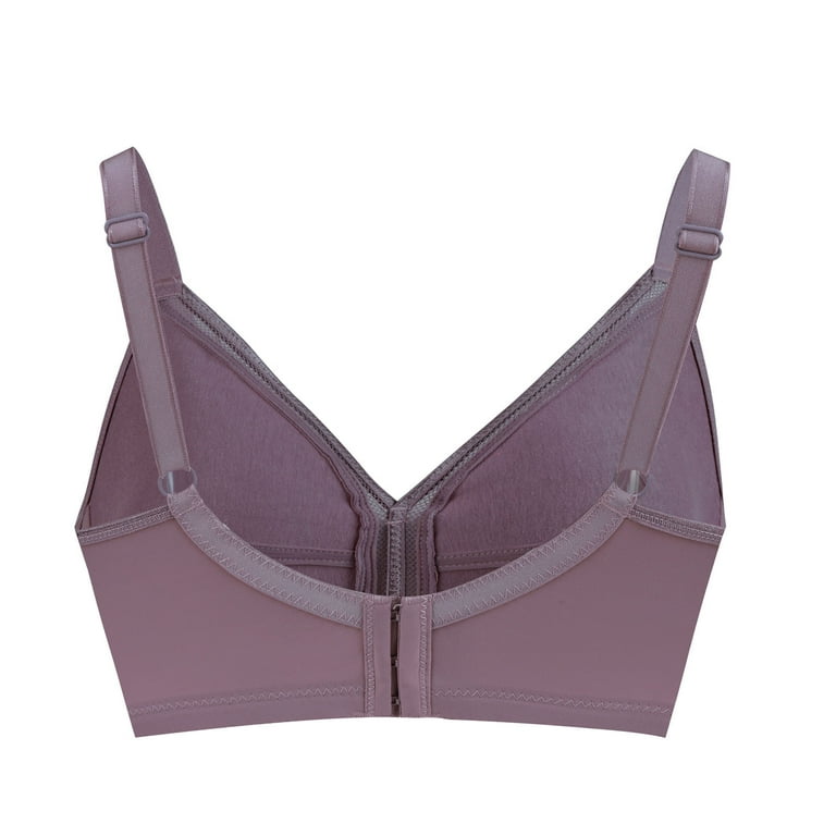 YWDJ Nursing Bras Women Plus Size Seamless Push Up Lace Sports Bra  Comfortable Breathable Base Tops Underwear Purple 95E 